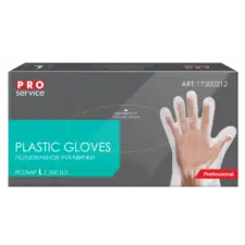 Рукавиці поліетиленові Professional, розмір L, PRO Service