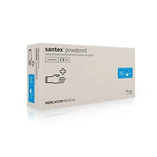 укавиці латексні припудрені Santex Powdered