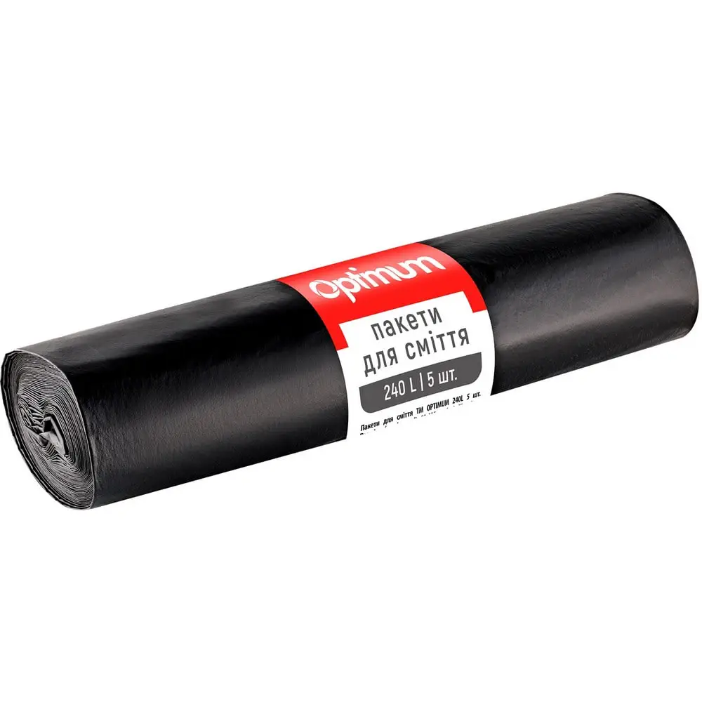 Пакети для смiття (чорний) LD 240л, 5шт., Pro Service