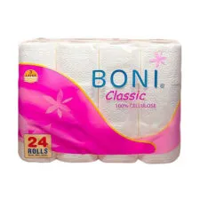 Папір туалетний трьохшаровий, 24шт, TM BONI CLASSIC