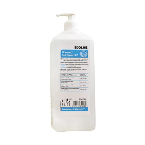 Дезінфікуючий засіб для рук Skinman Soft Protect FF 1л, Ecolab
