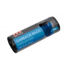 Пакети для сміття (чорний) HD 120л, 20шт., PRO Service