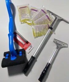 Набір для чищення грилю, професійний максимальний, Ecolab + бонус 5 лез для шкребка для грилю