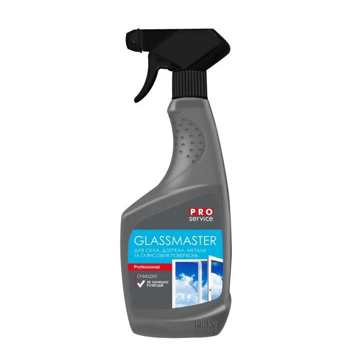 Засіб для чищення скла, металу та глянцевих поверхонь GlassMaster 0.55л, Pro Service