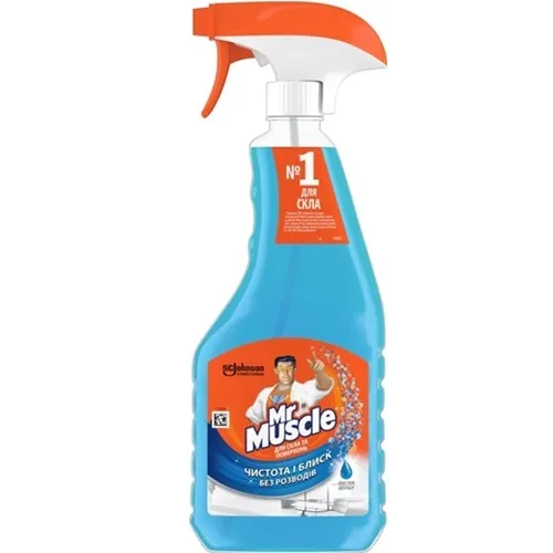 Засіб для миття скла та поверхонь Mr Muscle з розпилювачем, 500мл, SC Johnson