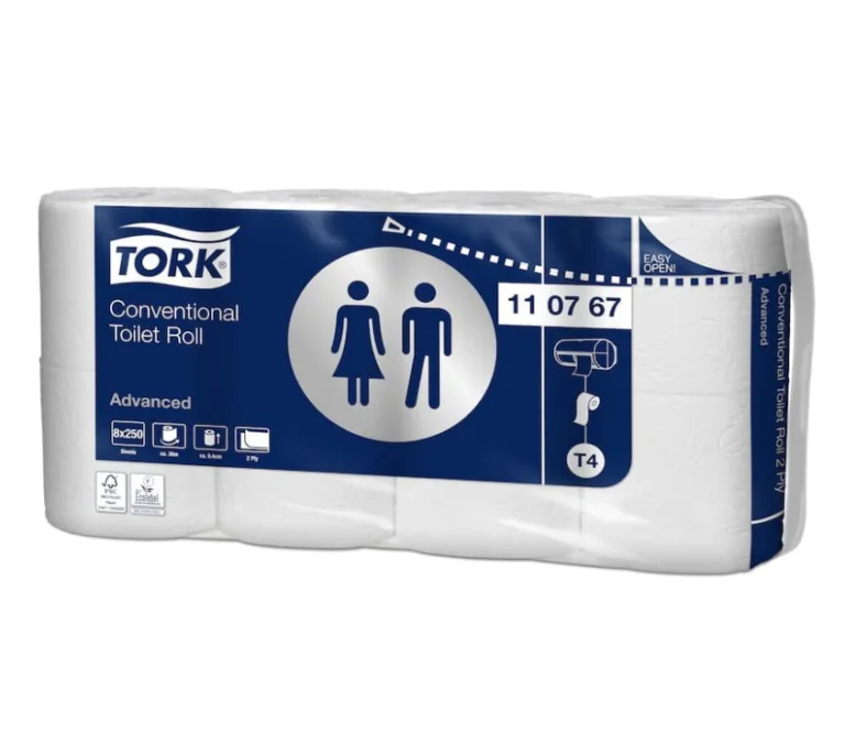 Папір туалетний у рулонах Advance 2-х шаровий 30м 8 рул/уп Т4, Tork